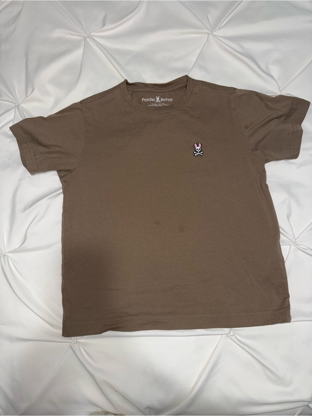 Psycho Bunny Boys Brown Short Sleeve Logo T-Shirt
